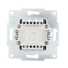 Выключатель Lezard Vesna двухклавишный встраиваемый крем (742-0388-101) - фото 5