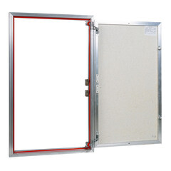 Люк ревизионный под плитку Практика EuroFormat-R алюминиевый 600х1000 мм скрытый нажимной - фото 4