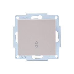 Изображение товара Выключатель Lezard Vesna одноклавишный встраиваемый крем проходной (742-0388-105)