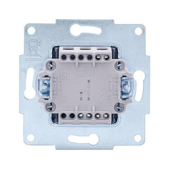 Выключатель Lezard Vesna одноклавишный встраиваемый крем проходной (742-0388-105) - фото 5