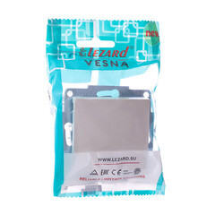 Выключатель Lezard Vesna одноклавишный встраиваемый крем с подсветкой (742-0388-111) - фото 3