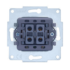 Выключатель Lezard Vesna двухклавишный встраиваемый крем с подсветкой (742-0388-112) - фото 5