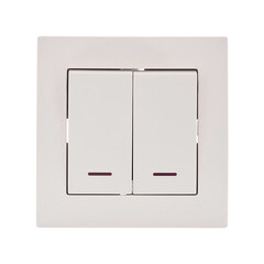 Выключатель Lezard Vesna двухклавишный встраиваемый крем с подсветкой (742-0388-112) - фото 4