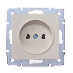 Розетка Lezard Vesna встраиваемая крем (742-0388-121B) - фото 1