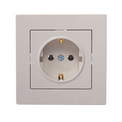 Розетка Lezard Vesna встраиваемая крем (742-0388-122B) - фото 3