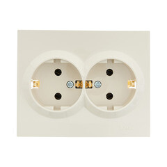 Розетка Lezard Vesna встраиваемая крем (742-0300-127B) - фото 1