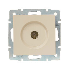 Изображение товара Розетка телевизионная Lezard Vesna встраиваемая крем RJ11 (742-0388-130)