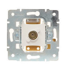 Розетка телевизионная Lezard Vesna встраиваемая крем RJ11 (742-0388-130) - фото 4