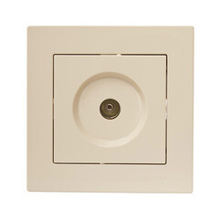 Розетка телевизионная Lezard Vesna встраиваемая крем RJ11 (742-0388-130) - фото 2