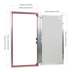 Люк ревизионный под плитку Практика EuroFormat-R алюминиевый 600х1200 мм скрытый нажимной - фото 3