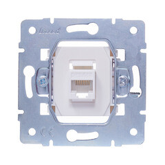 Розетка компьютерная Lezard Vesna встраиваемая крем RJ45 (742-0388-139) - фото 6