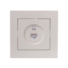 Розетка компьютерная Lezard Vesna встраиваемая крем RJ45 (742-0388-139) - фото 4