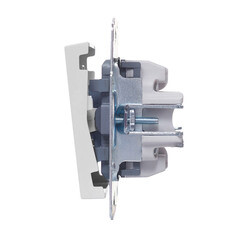 Выключатель Lezard Vesna одноклавишный встраиваемый белый перекрестный (742-0288-107) - фото 7