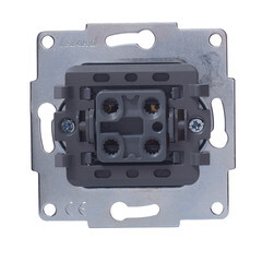 Выключатель Lezard Vesna одноклавишный встраиваемый белый перекрестный (742-0288-107) - фото 3