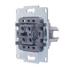 Выключатель Lezard Vesna одноклавишный встраиваемый белый перекрестный (742-0288-107) - фото 6