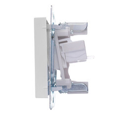 Розетка компьютерная Lezard Vesna встраиваемая белая 2хRJ45 (742-0288-141) - фото 6