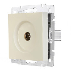 Розетка телевизионная Lezard Vesna встраиваемая крем RJ11 (742-0388-129) - фото 2