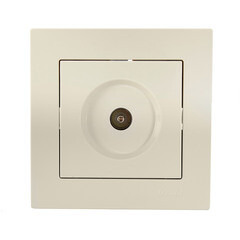 Розетка телевизионная Lezard Vesna встраиваемая крем RJ11 (742-0388-129) - фото 4