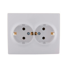 Розетка Lezard Karina встраиваемая белая (707-0200-127B) - фото 1