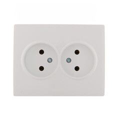 Изображение товара Розетка Lezard Karina встраиваемая белая (707-0200-128B)