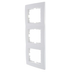 Рамка Lezard Karina трехместная белая (707-0200-153) - фото 3
