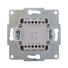 Выключатель Lezard Karina одноклавишный встраиваемый белый перекрестный (707-0288-107) - фото 2