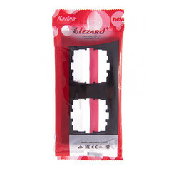 Рамка Lezard Karina двухместная черный бархат (707-4200-152) - фото 3