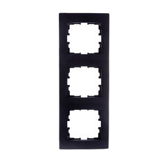 Изображение товара Рамка Lezard Karina трехместная черный бархат (707-4200-153)