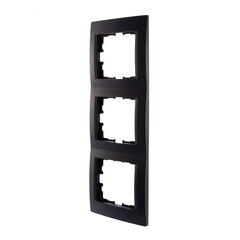 Рамка Lezard Karina трехместная черный бархат (707-4200-153) - фото 4