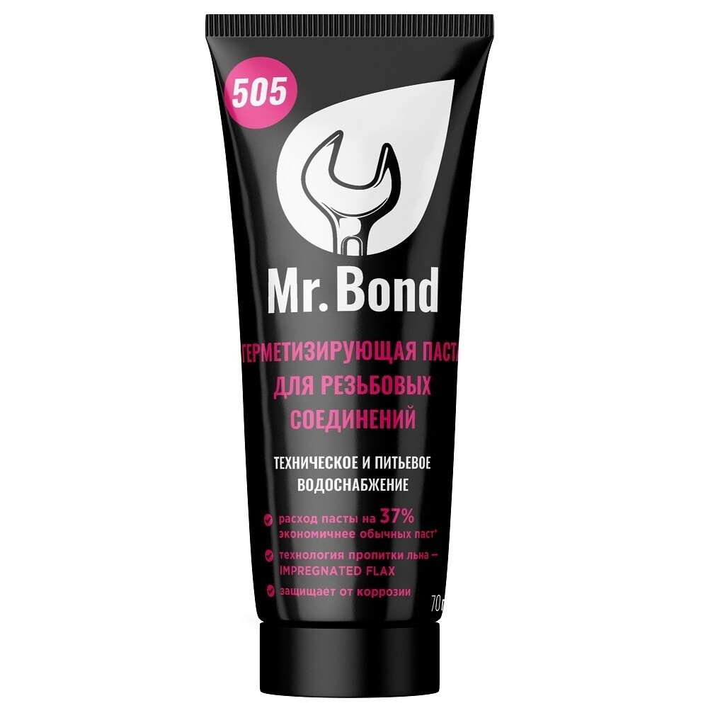 Изображение товара Паста для резьбовых соединений Mr.Bond 505 70 г герметизация труб и систем отопления
