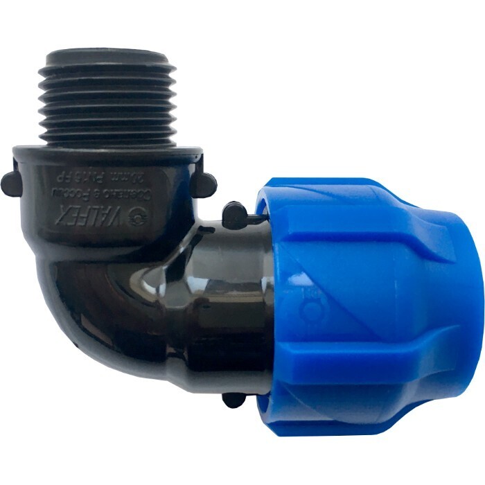 Угол ПНД Valfex компрессионный переходной 32х3/4 НР(ш)