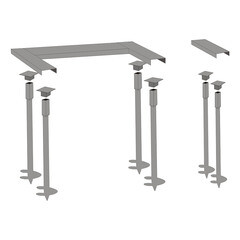 Комплект монтажный для фундамента откатных ворот Оптима - фото 2