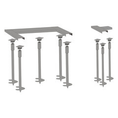 Комплект монтажный для фундамента откатных ворот Люкс - фото 2