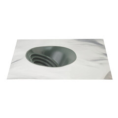 Проходка кровельная КМ 505х505 мм для дымоходов d75-200 мм зеленый силикон - фото 2