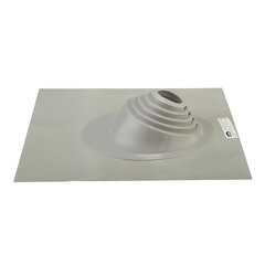 Изображение товара Проходка кровельная КМ 505х505 мм для дымоходов d75-200 мм серебристый силикон