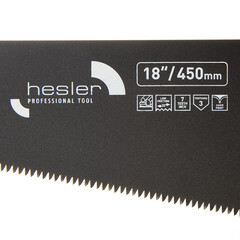 Ножовка по дереву Hesler Teflon 450 мм 7 зуб/дюйм крупный зуб - фото 3