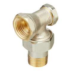 Изображение товара Клапан запорный угловой Тесе 1/2 НР(ш) х 1/2 ВР(г) для радиатора (8740434)