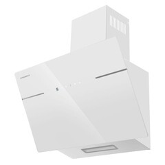 Кухонная вытяжка наклонная Maunfeld Astro 60 Glass White 60 см белая