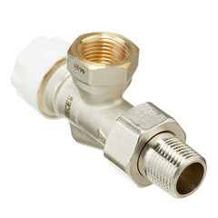 Изображение товара Клапан регулирующий угловой Тесе 1/2 НР(ш) х 1/2 ВР(г) для радиатора (8740463)