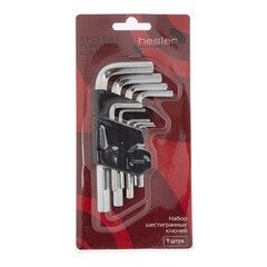 Набор шестигранных ключей Hesler 1,5-10 мм (9 шт.) - фото 3