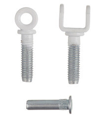 Петля ввертная универсальная разъемная M6 цинк - фото 3