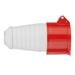 Розетка силовая переносная КЭАЗ с заземлением 3Р+РЕ+N 16 А 380 В IP44 красная (222751) - фото 3