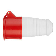 Розетка силовая переносная КЭАЗ с заземлением 3Р+РЕ+N 32 А 380 В IP44 красная (222753) - фото 3