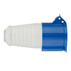 Розетка силовая переносная КЭАЗ с заземлением 2Р+РЕ 32 А 220 В IP44 синяя (222745) - фото 2