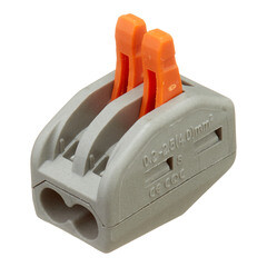 Клемма на 2 провода Stekker 0,08-(2,5)4 кв.мм с рычажками без пасты (50 шт.) (49826) - фото 2