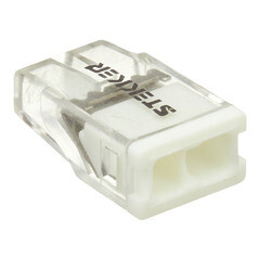 Клемма на 2 провода Stekker 0,5-2,5 кв.мм самозажимная без пасты (20 шт.) (49829) - фото 1