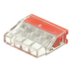 Клемма на 4 провода Stekker 0,5-2,5 кв.мм самозажимная без пасты (20 шт.) (49831) - фото 4