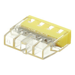 Клемма на 4 провода Stekker 0,5-2,5 кв.мм самозажимная с пастой (20 шт.) (49835) - фото 2