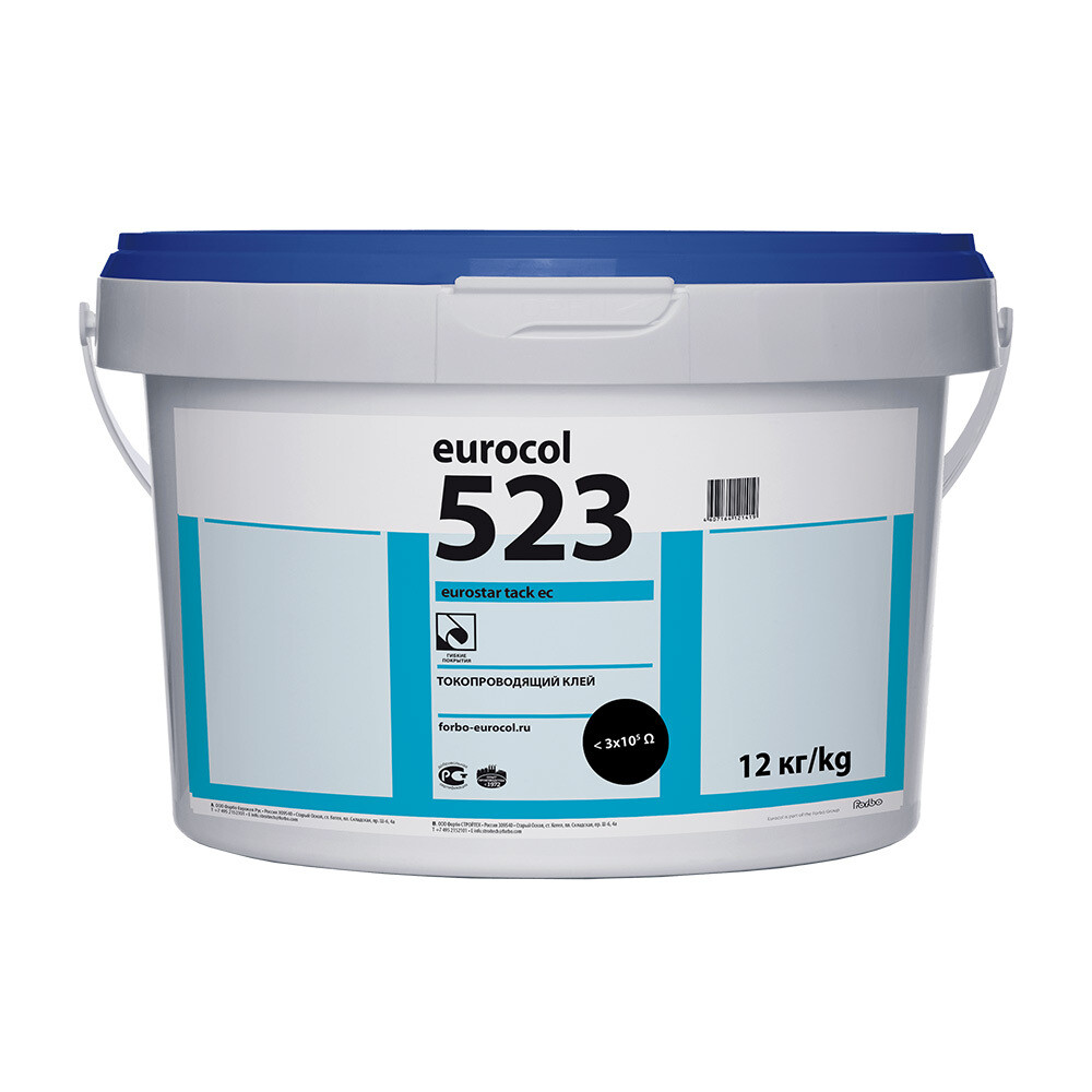 Изображение товара Клей водно-дисперсионный для токопроводящих напольных покрытий Forbo 523 12 кг