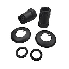 Изображение товара Соединитель прямой для полотенцесушителя Indigo 1 ВР(г) х 1 НР(ш) черный муар